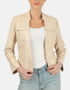 Gordania PU Bomber Jacket for Women - GDWJ2