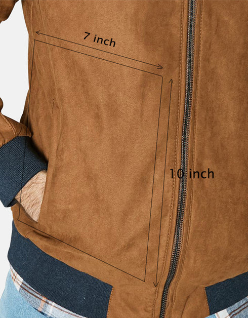 Gordania Faux Suede Leather Tan Jacket - GD111T