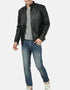 Gordania Solid Bomber PU Leather Jacket - GD281