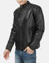 Gordania Solid Bomber PU Leather Jacket - GD281